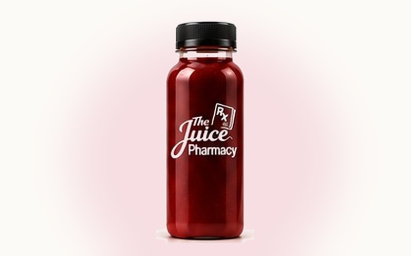 Heartbeat cold-pressed juice bottle